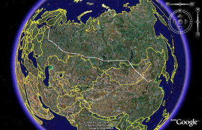 Figure 2:  Estonia / Latvia / Finland - Russia - Mongolia â€“ China (finishing in Beijing)